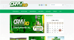 Desktop Screenshot of crmv-ro.org.br